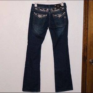 Miss Me Rhinestone Bootcut jeans